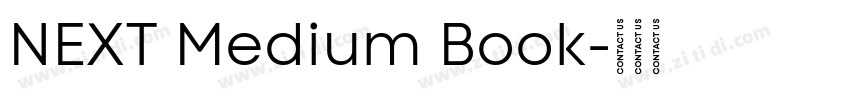 NEXT Medium Book字体转换